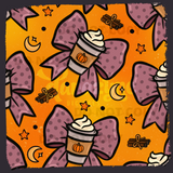 Basic Fall Bows - Pumpkin Spice - Seamless File