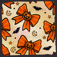 Basic Fall Bows - Pumpkin - Seamless File