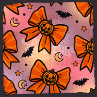 Basic Fall Bows - Pumpkin - Seamless File