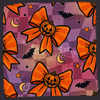 Basic Fall Bows - Pumpkin - Seamless File