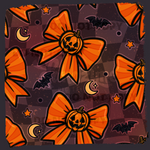 Basic Fall Bows - Pumpkin - Seamless File