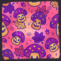Sunset Jack O'Shroom Seamless File + Matching PNG