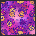 Sunset Jack O'Shroom Seamless File + Matching PNG