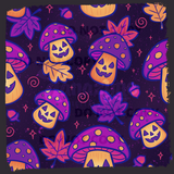 Sunset Jack O'Shroom Seamless File + Matching PNG