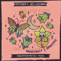 Hextober #4 BELLADONNA Seamless Files & Matching PNGs