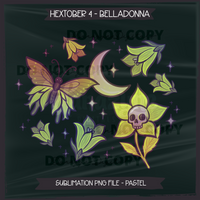 Hextober #4 BELLADONNA Seamless Files & Matching PNGs