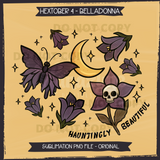 Hextober #4 BELLADONNA Seamless Files & Matching PNGs