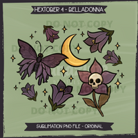 Hextober #4 BELLADONNA Seamless Files & Matching PNGs