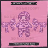Hextober #8 COQUETTE Seamless Files & Matching PNGs