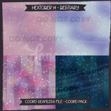 Hextober #14 BESTIARY Seamless Files, COORDs & Matching PNGs