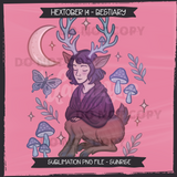 Hextober #14 BESTIARY Seamless Files, COORDs & Matching PNGs