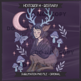 Hextober #14 BESTIARY Seamless Files, COORDs & Matching PNGs