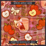 SPICED APPLE CIDER - FREEBIE Seamless Files