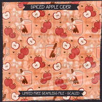 SPICED APPLE CIDER - FREEBIE Seamless Files