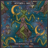 Hextober #6 INSECTS Seamless Files + Matching PNGs