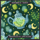 Hextober #25 TEAPOT Seamless Files + Matching PNGs