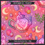 Hextober #25 TEAPOT Seamless Files + Matching PNGs