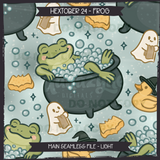 Hextober #24 FROG Seamless Files + Matching PNGs