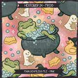 Hextober #24 FROG Seamless Files + Matching PNGs