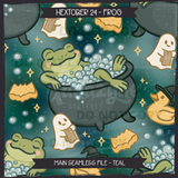 Hextober #24 FROG Seamless Files + Matching PNGs