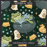 Hextober #24 FROG Seamless Files + Matching PNGs