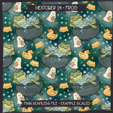 Hextober #24 FROG Seamless Files + Matching PNGs