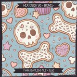 Hextober #30 BONES Seamless Files + Matching PNGs