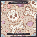 Hextober #30 BONES Seamless Files + Matching PNGs