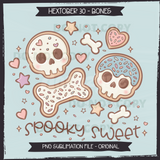 Hextober #30 BONES Seamless Files + Matching PNGs