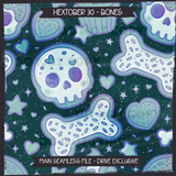Hextober #30 BONES Seamless Files + Matching PNGs