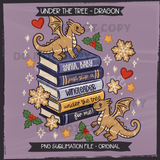 Under The Tree - Dragon Seamless Files + Matching PNGs