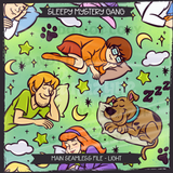 Sleepy Mystery Gang Seamless File + Matching PNGs