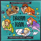 Sleepy Mystery Gang Seamless File + Matching PNGs