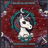 Unicorn Gallery Frames Seamless File + Matching PNGs