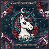 Unicorn Gallery Frames Seamless File + Matching PNGs