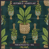 Hextober #27 HOUSEPLANT Seamless Files + Matching PNGs