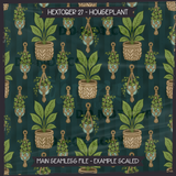 Hextober #27 HOUSEPLANT Seamless Files + Matching PNGs