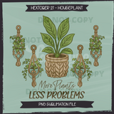 Hextober #27 HOUSEPLANT Seamless Files + Matching PNGs