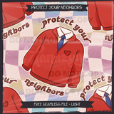 PROTECT YOUR NEIGHBORS - FREEBIE Seamless Files & Matching PNG
