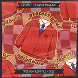 PROTECT YOUR NEIGHBORS - FREEBIE Seamless Files & Matching PNG