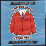 PROTECT YOUR NEIGHBORS - FREEBIE Seamless Files & Matching PNG