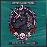 Unicorn Gallery Frames Seamless File + Matching PNGs