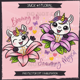 YUCK #7 FLORAL Seamless Files + Matching PNGs