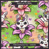 YUCK #7 FLORAL Seamless Files + Matching PNGs