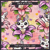 YUCK #7 FLORAL Seamless Files + Matching PNGs