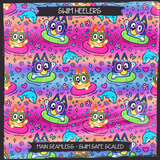 Swim Heelers Seamless File + Matching PNGs