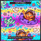 Swim Gabby Seamless File + Matching PNGs