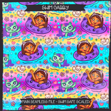 Swim Gabby Seamless File + Matching PNGs