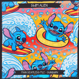 Swim Alien Seamless File + Matching PNGs