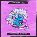 Swim Alien Seamless File + Matching PNGs